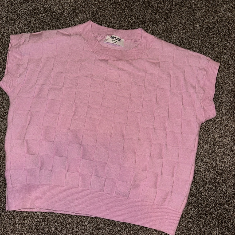 Pink checkered top